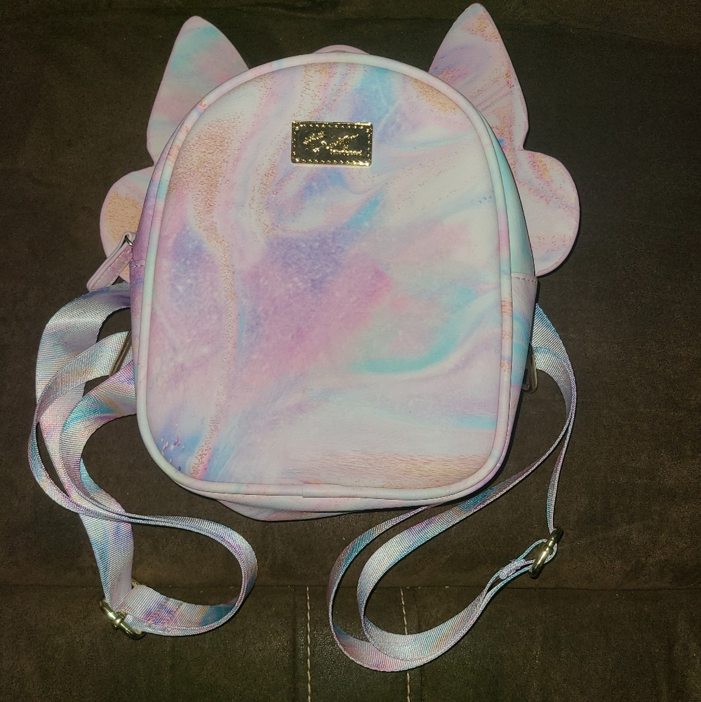 NWOT Betsey Johnson colorful butterfly wings mini girls backpack purse